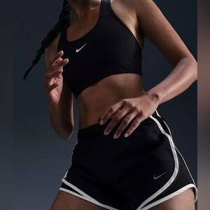 Nike Dri-Fit Brief Lined Mid Rise Running Shorts Black Size S  3” Inseam